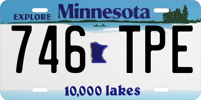 MN license plate 746TPE