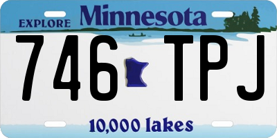 MN license plate 746TPJ