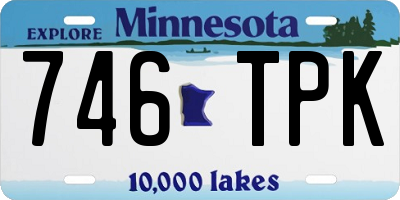 MN license plate 746TPK