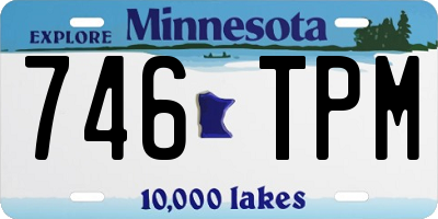 MN license plate 746TPM