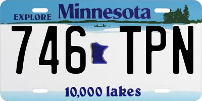 MN license plate 746TPN