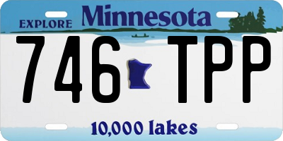 MN license plate 746TPP