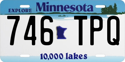 MN license plate 746TPQ