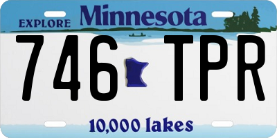 MN license plate 746TPR