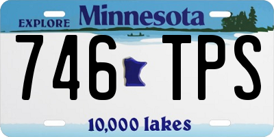 MN license plate 746TPS