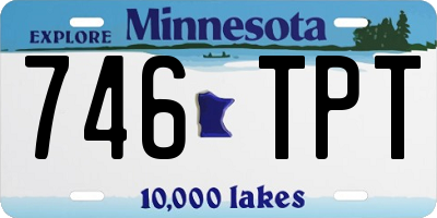 MN license plate 746TPT