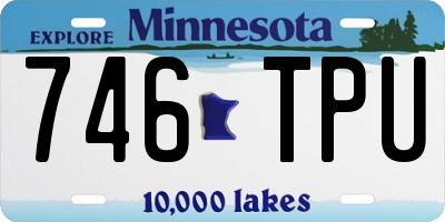 MN license plate 746TPU