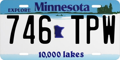 MN license plate 746TPW