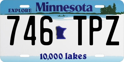 MN license plate 746TPZ