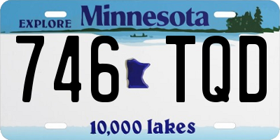 MN license plate 746TQD