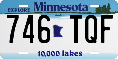 MN license plate 746TQF