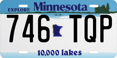 MN license plate 746TQP