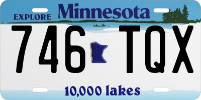 MN license plate 746TQX