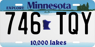 MN license plate 746TQY