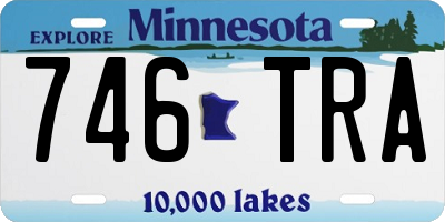 MN license plate 746TRA