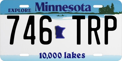 MN license plate 746TRP