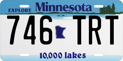MN license plate 746TRT