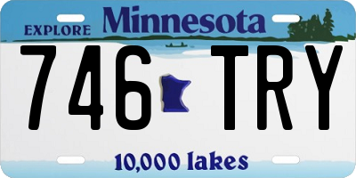 MN license plate 746TRY