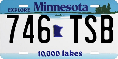 MN license plate 746TSB