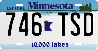 MN license plate 746TSD