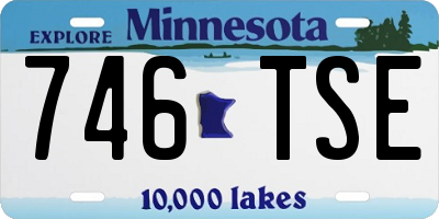 MN license plate 746TSE