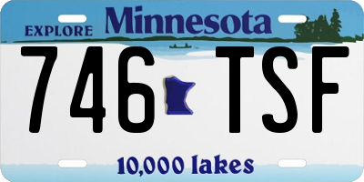 MN license plate 746TSF