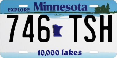 MN license plate 746TSH