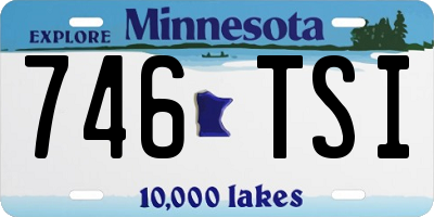 MN license plate 746TSI
