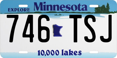 MN license plate 746TSJ