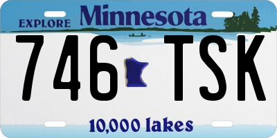 MN license plate 746TSK