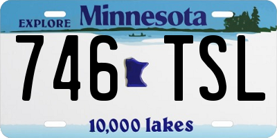 MN license plate 746TSL