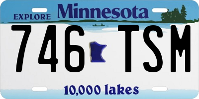 MN license plate 746TSM