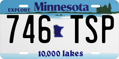 MN license plate 746TSP