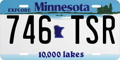 MN license plate 746TSR