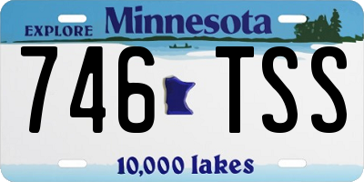 MN license plate 746TSS