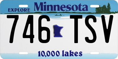 MN license plate 746TSV