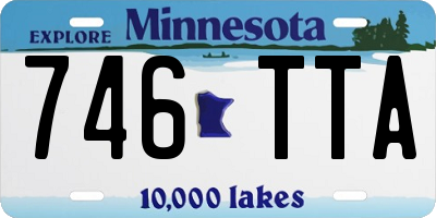 MN license plate 746TTA