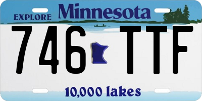 MN license plate 746TTF