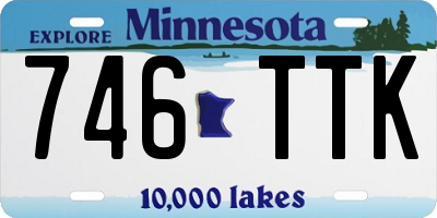 MN license plate 746TTK