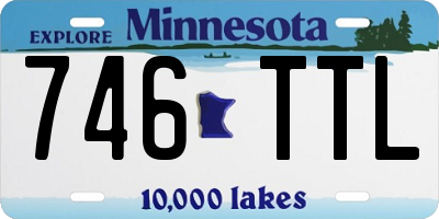MN license plate 746TTL
