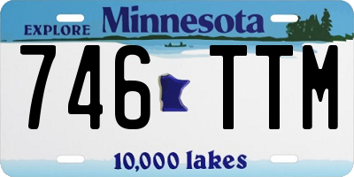 MN license plate 746TTM