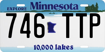 MN license plate 746TTP