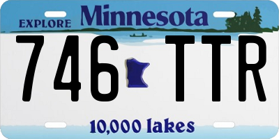 MN license plate 746TTR