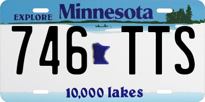 MN license plate 746TTS