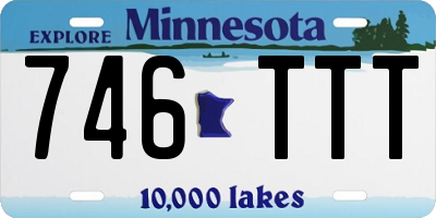 MN license plate 746TTT