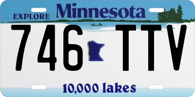 MN license plate 746TTV