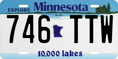MN license plate 746TTW