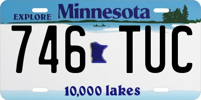 MN license plate 746TUC