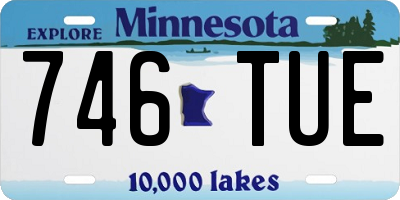 MN license plate 746TUE
