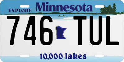 MN license plate 746TUL